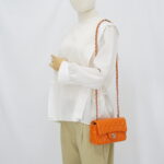 Chanel Mini Rectangle Patent Orange SHW