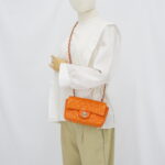 Chanel Mini Rectangle Patent Orange SHW