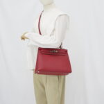 Hermes Kelly 28 Epsom Rouge Casaque PHW
