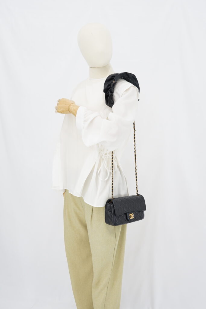 Chanel Quilted Mini Romance Lambskin Black GHW