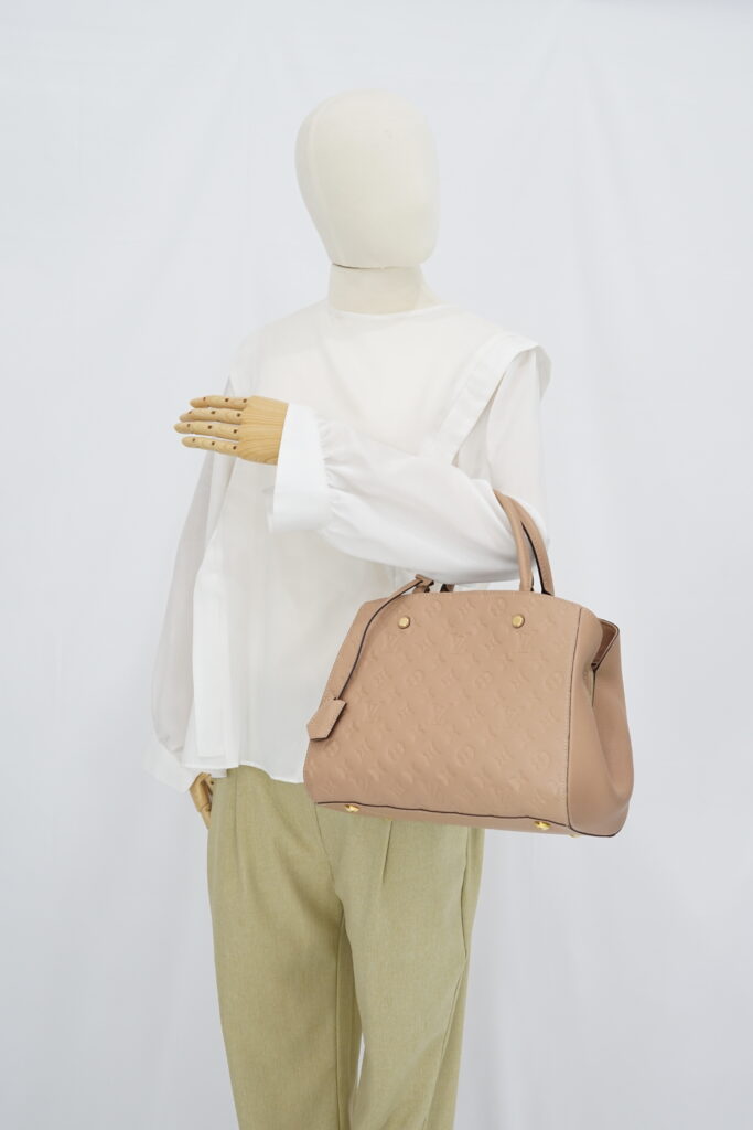 Louis Vuitton Montaigne MM Monogram Empreinte Dune GHW
