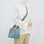 Dior Lady Dior Small Lambskin Cloud Blue GHW