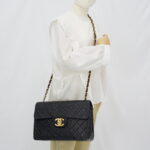 Chanel Classic Maxi Single Flap Lambskin Black GHW