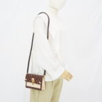 Louis Vuitton Vavin Chain Wallet Damier Ebene Creme Venus GHW