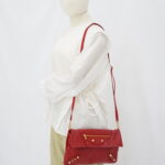 Balenciaga Giant Envelope Clutch Agneau Red GHW