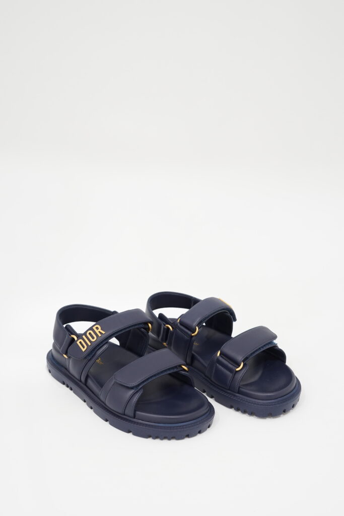 Dior Dioract Sandal Navy GHW