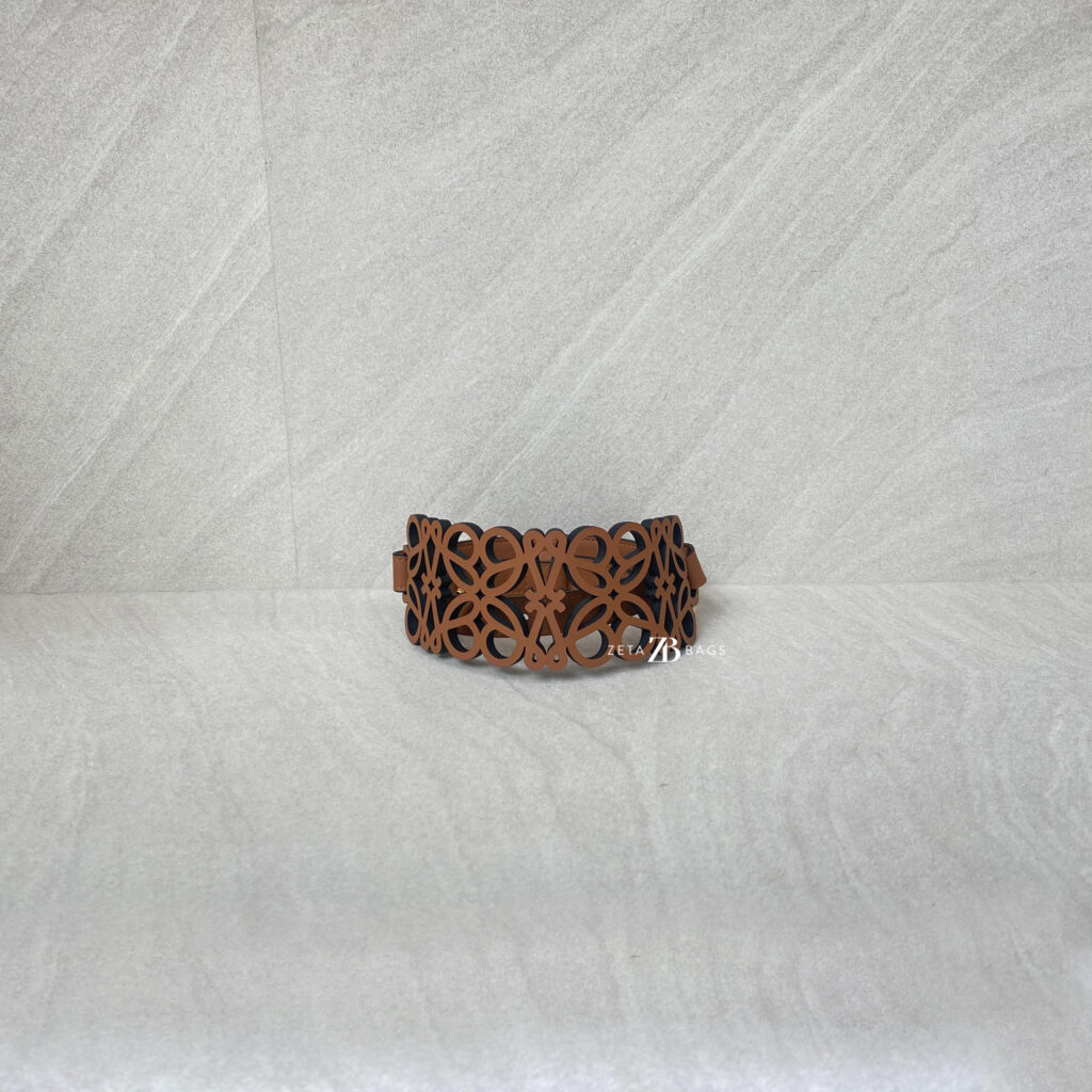 Loewe Anagram Cut Out Bag Brown GHW