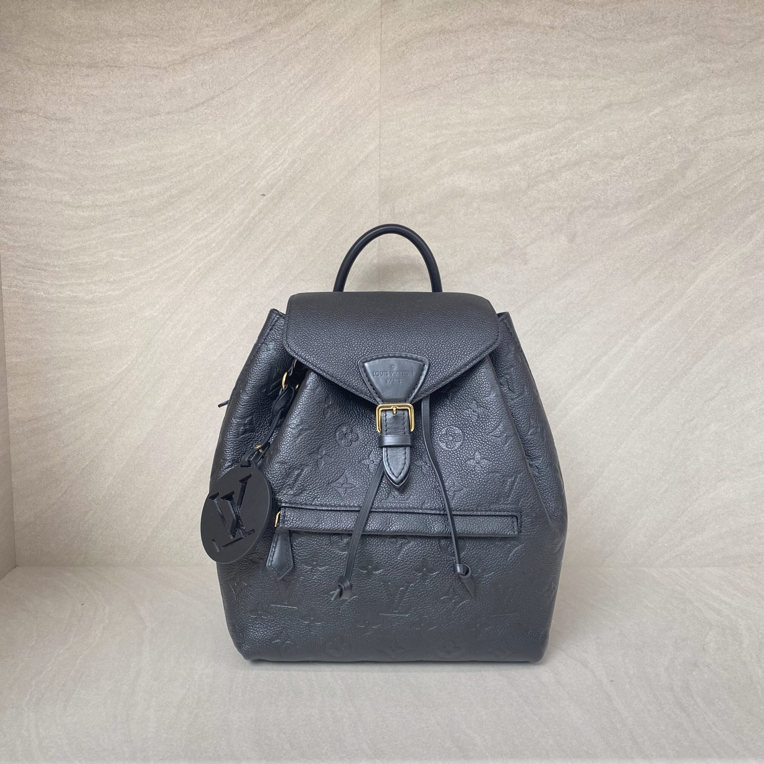 Louis Vuitton Montsouris PM Monogram Empreinte Black GHW