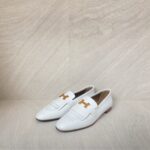 Hermes Royal Loafer White Fringe RGHW