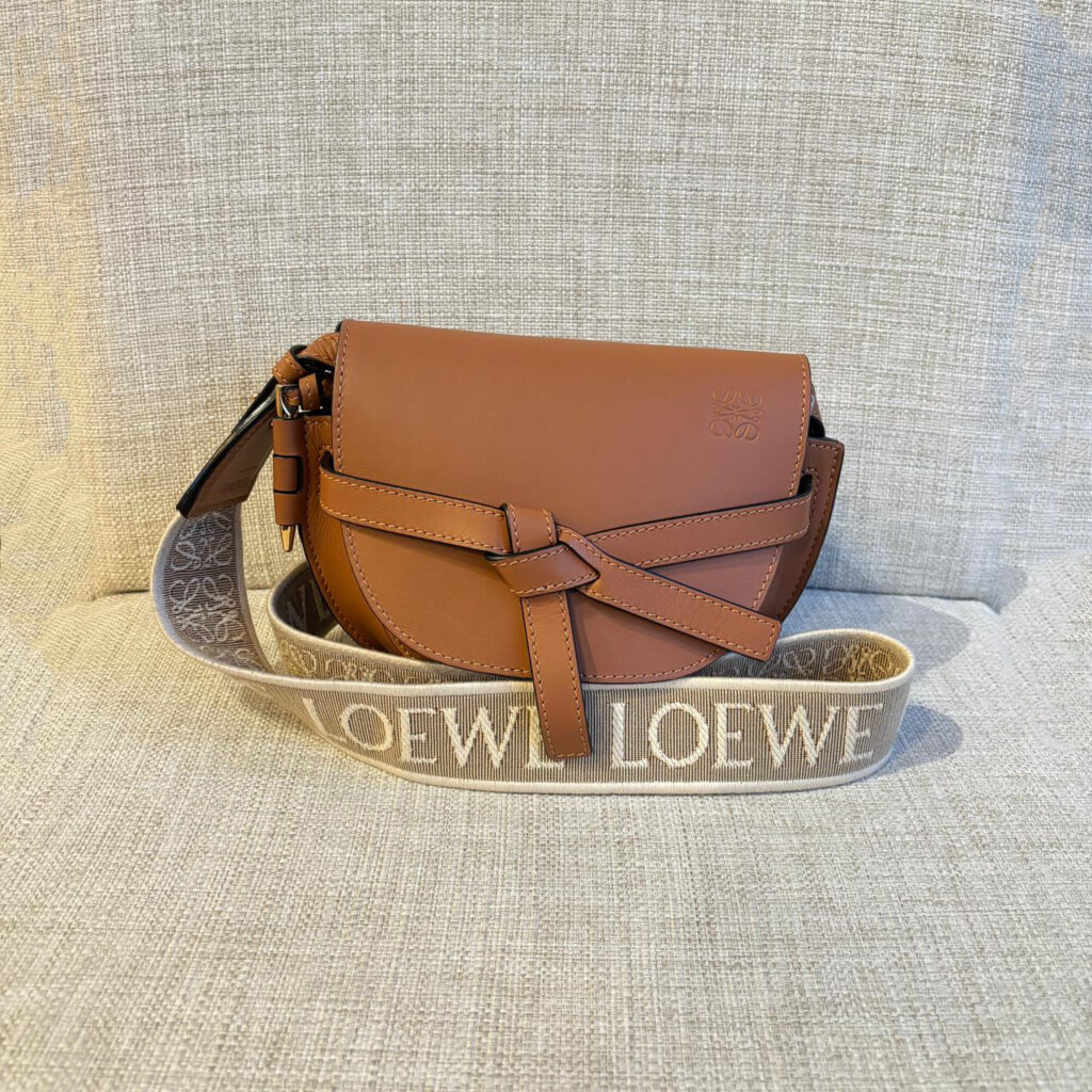 Loewe Gate Dual Mini Brown Tan GHW
