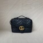 Gucci Marmont Zip Top Leather Black GHW
