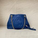 Gucci Soho Tote Shoulder Blue LGHW
