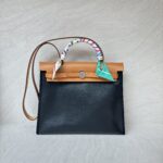 Hermes Herbag 31 Toile Hunter Noir Nature PHW