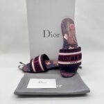 Dior Dway Slides Dior Animals Deep Blue Pink