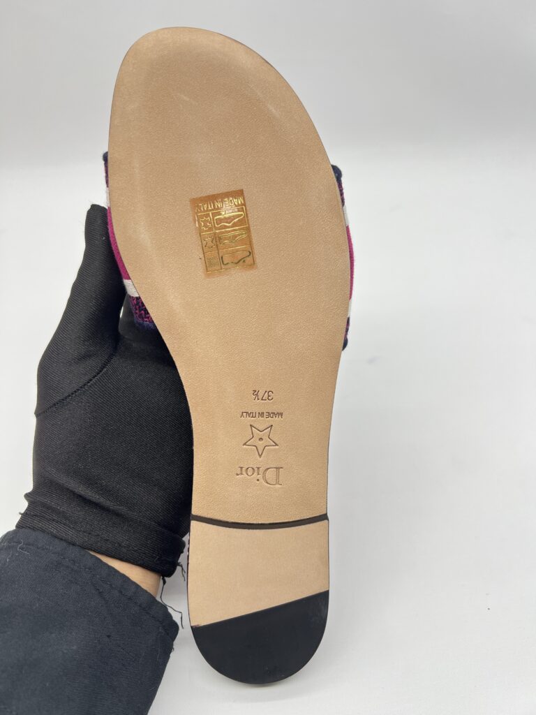 Dior Dway Slides Dior Animals Deep Blue Pink