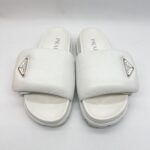 Prada Soft Padded Slide White SHW