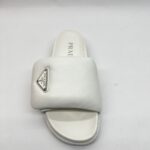Prada Soft Padded Slide White SHW