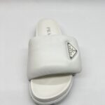 Prada Soft Padded Slide White SHW