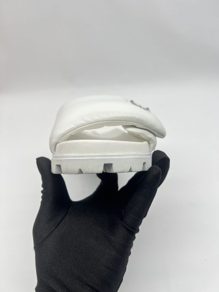Prada Soft Padded Slide White SHW