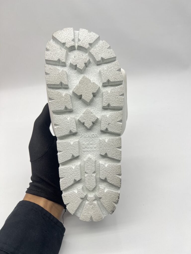 Prada Soft Padded Slide White SHW