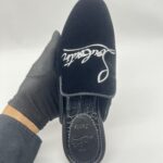 Christian Louboutin Coolito Mules Suede Croco Black
