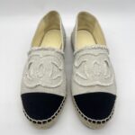 Chanel Espadrille Beige Black