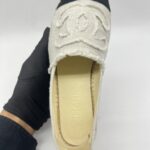 Chanel Espadrille Beige Black