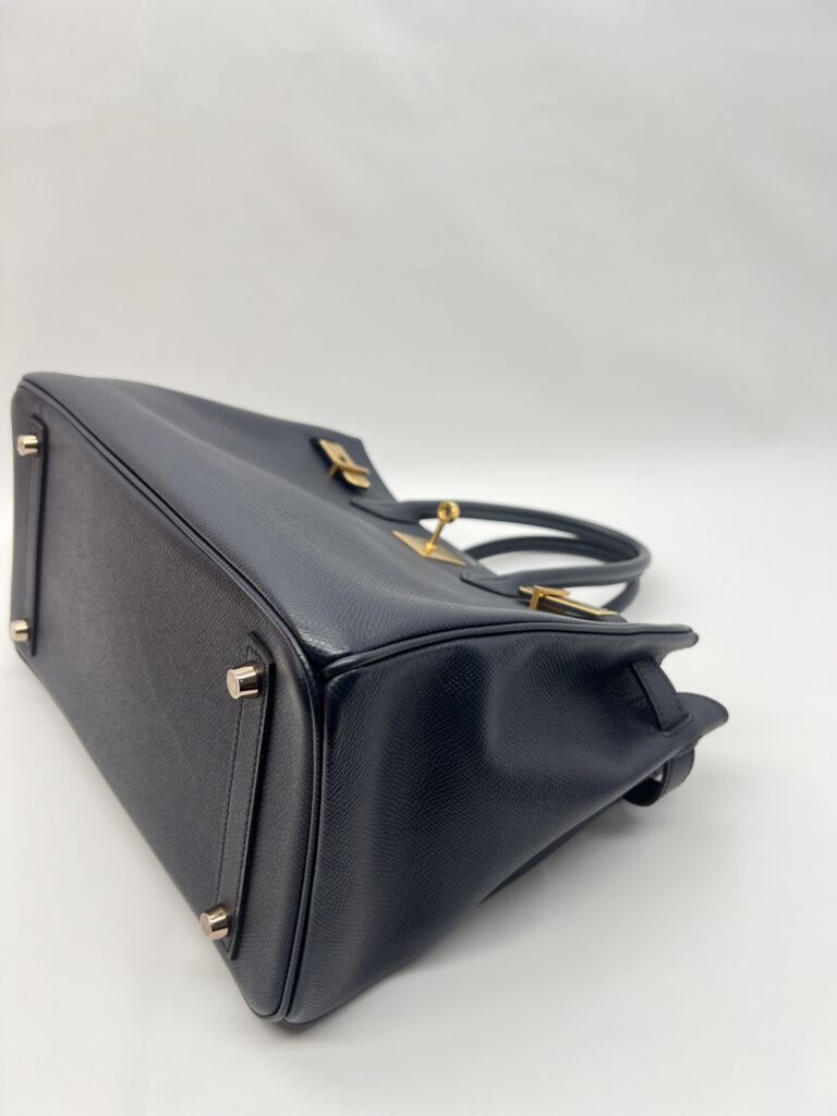 Hermes Birkin 30 Epsom Retourne Indigo GHW