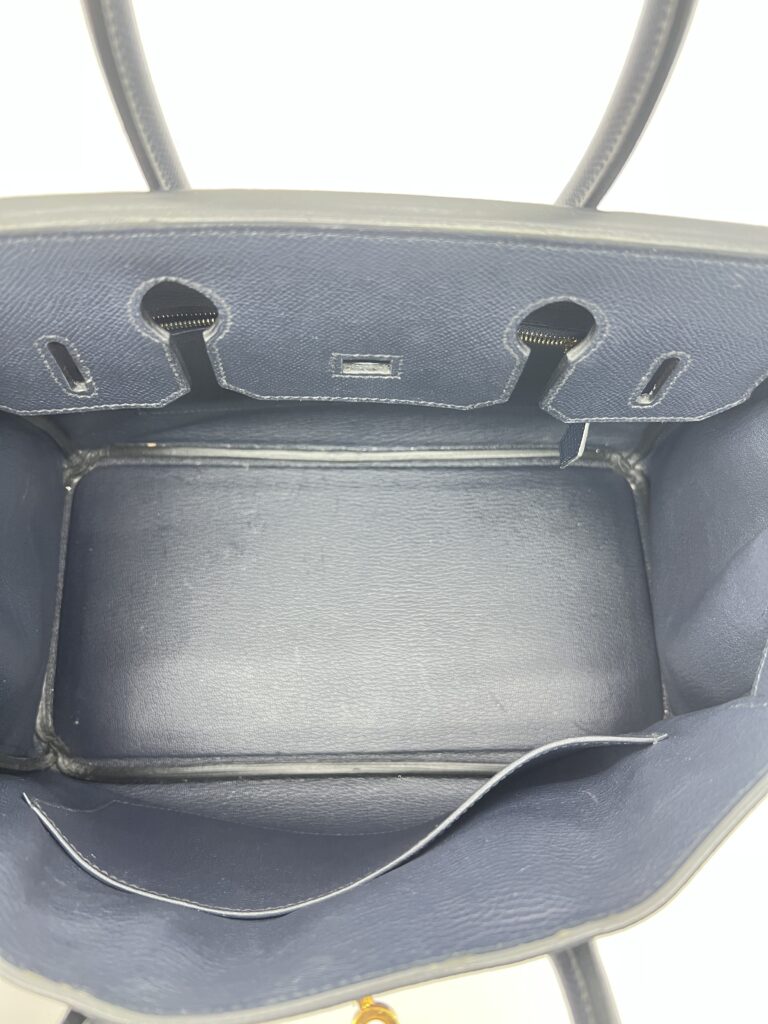 Hermes Birkin 30 Epsom Retourne Indigo GHW