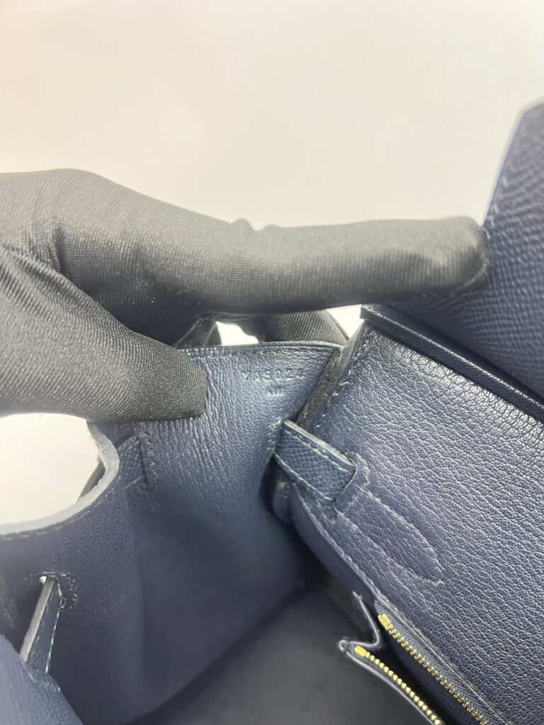 Hermes Birkin 30 Epsom Retourne Indigo GHW