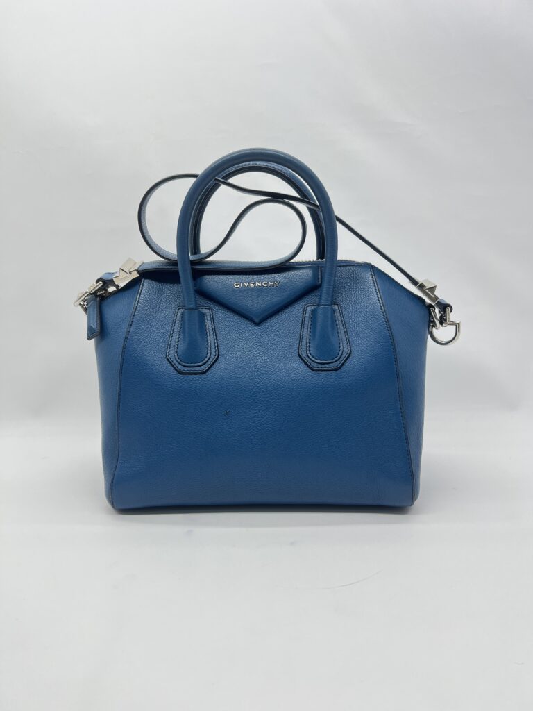 Givenchy Small Antigona Grained Blue SHW