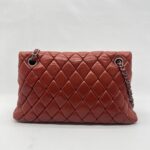 Chanel New Bubble Small Lambskin Red Orange RHW