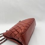 Chanel New Bubble Small Lambskin Red Orange RHW