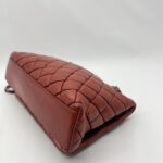Chanel New Bubble Small Lambskin Red Orange RHW