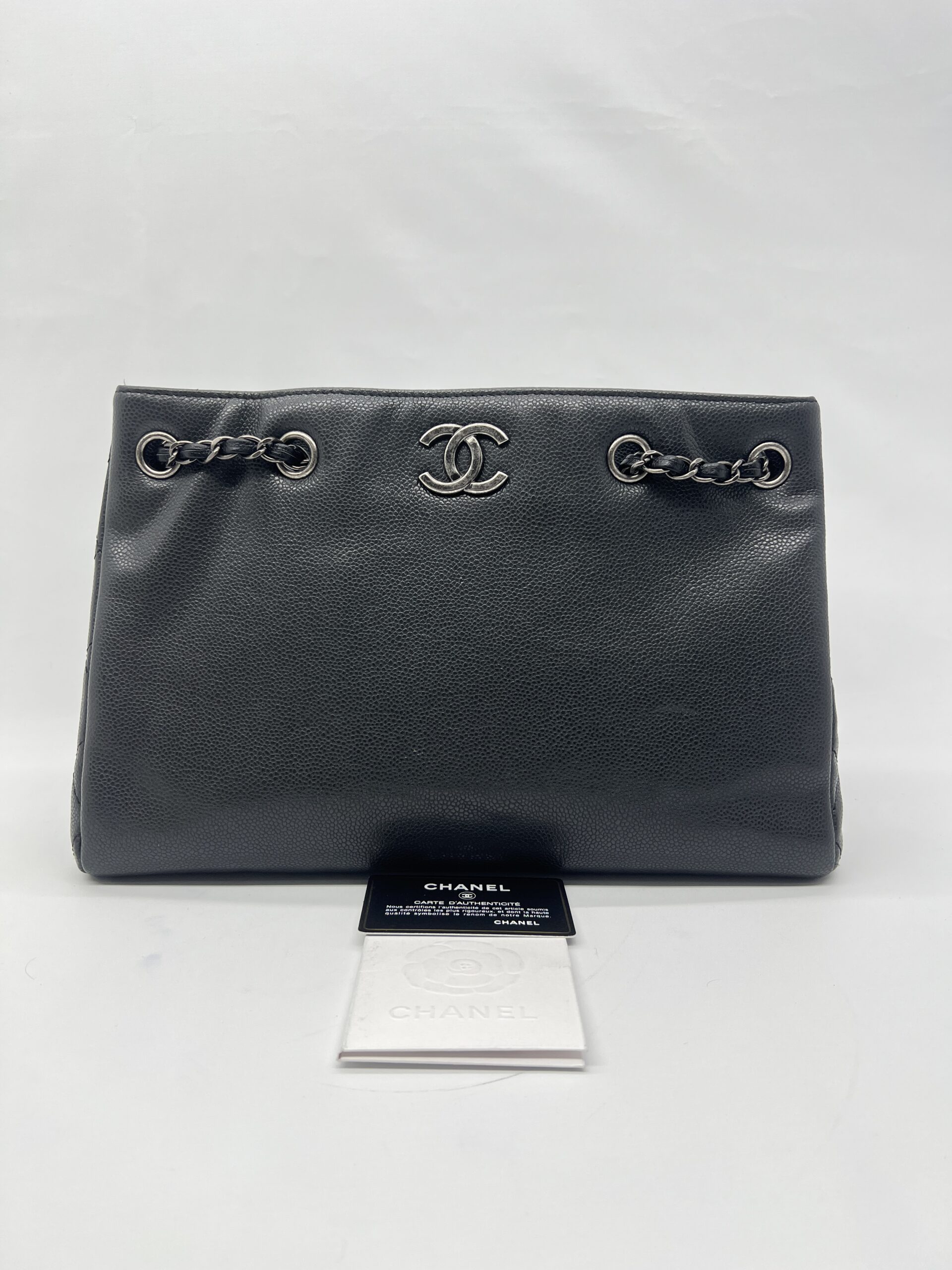 Chanel Shopping Tote Caviar Black RHW