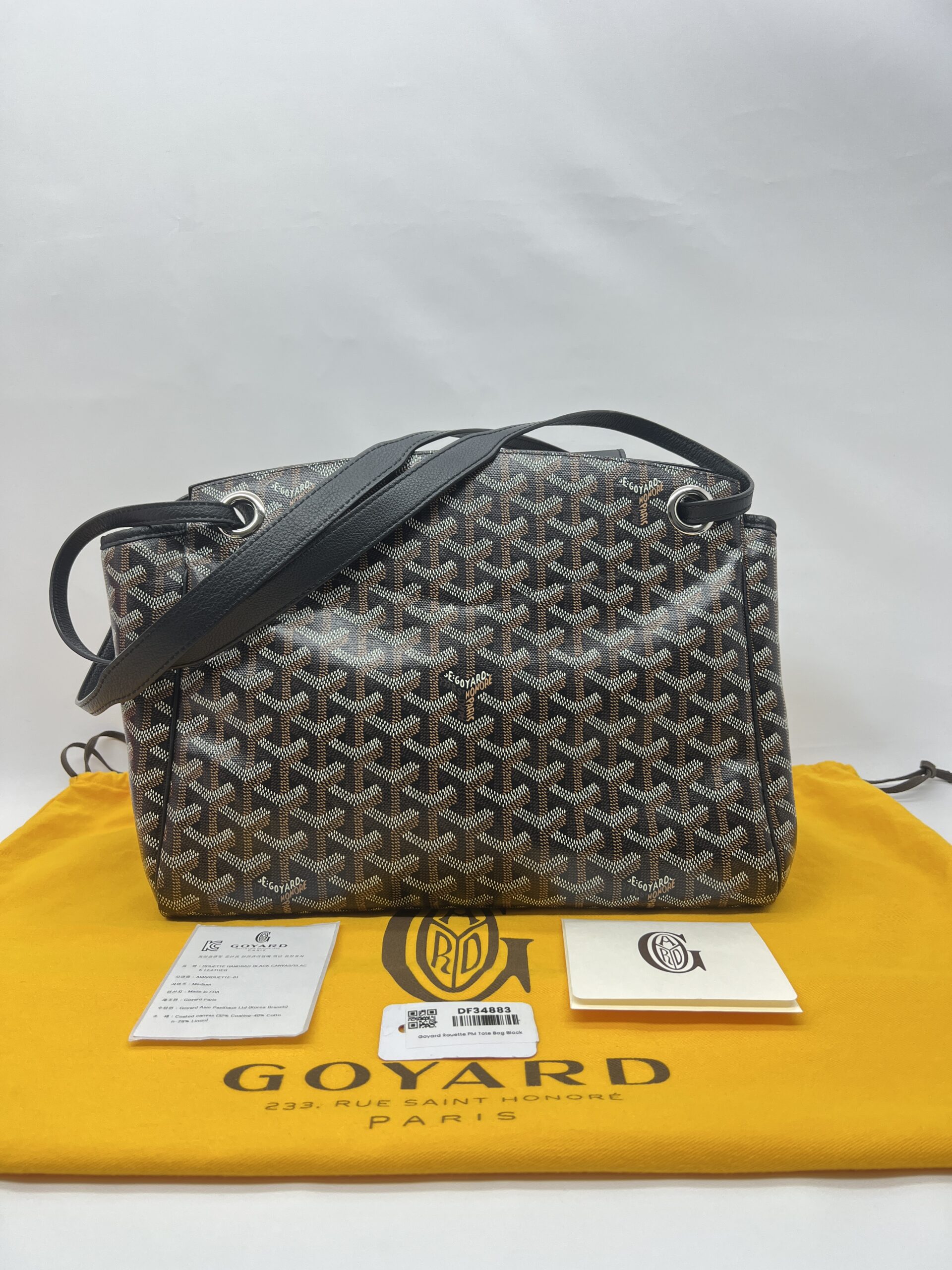 Goyard Routte Souple Bag Goyardine Noir