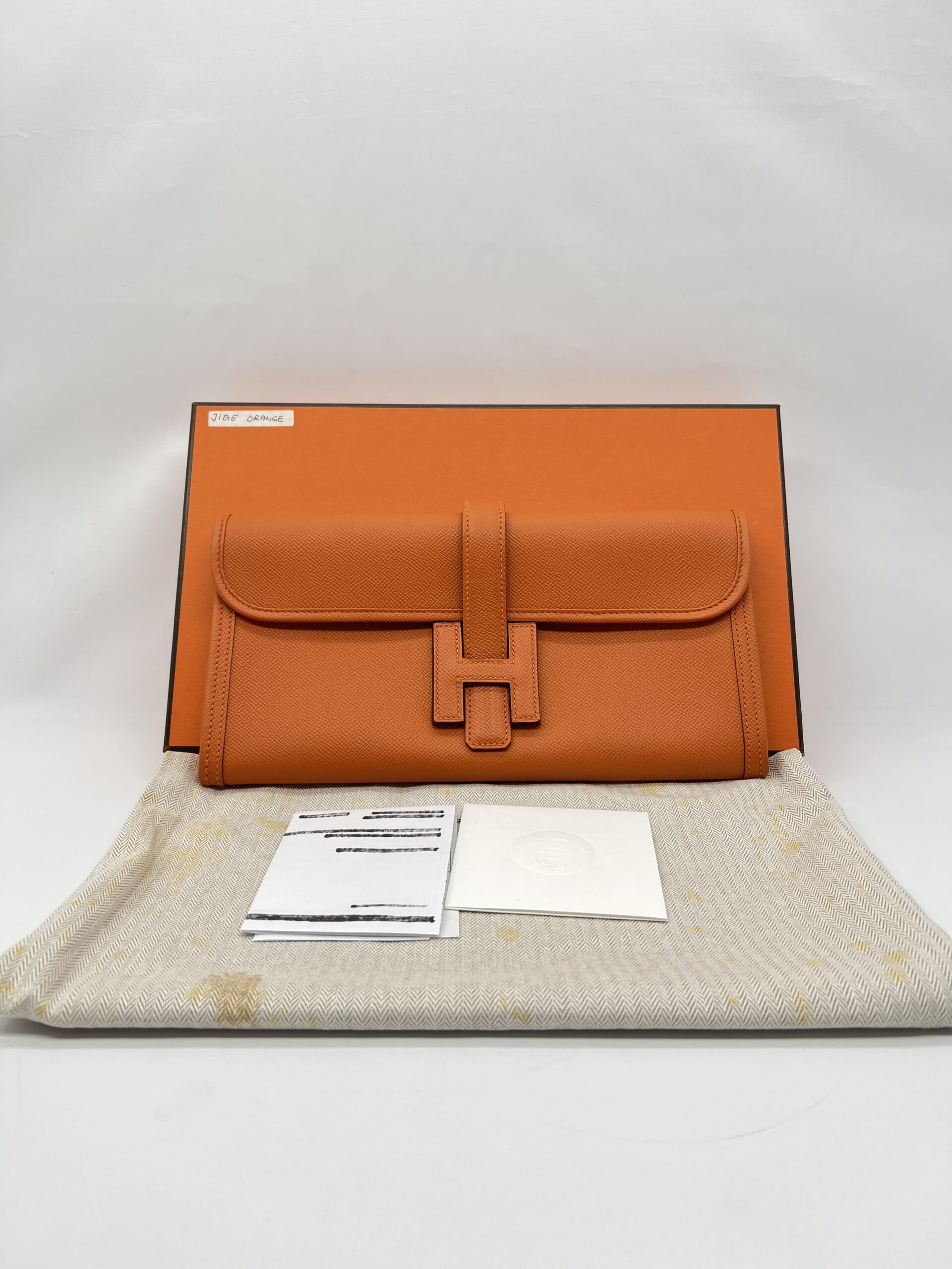 Hermes Jige Elan 29 Epsom Orange