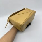 Loewe Puzzle Small Braided Handle Sahara GHW