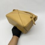 Loewe Puzzle Small Braided Handle Sahara GHW