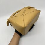 Loewe Puzzle Small Braided Handle Sahara GHW