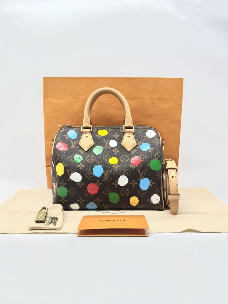 Louis Vuitton Speedy Bandou 25 Monogram Infinity Dots Yayoi Kusama