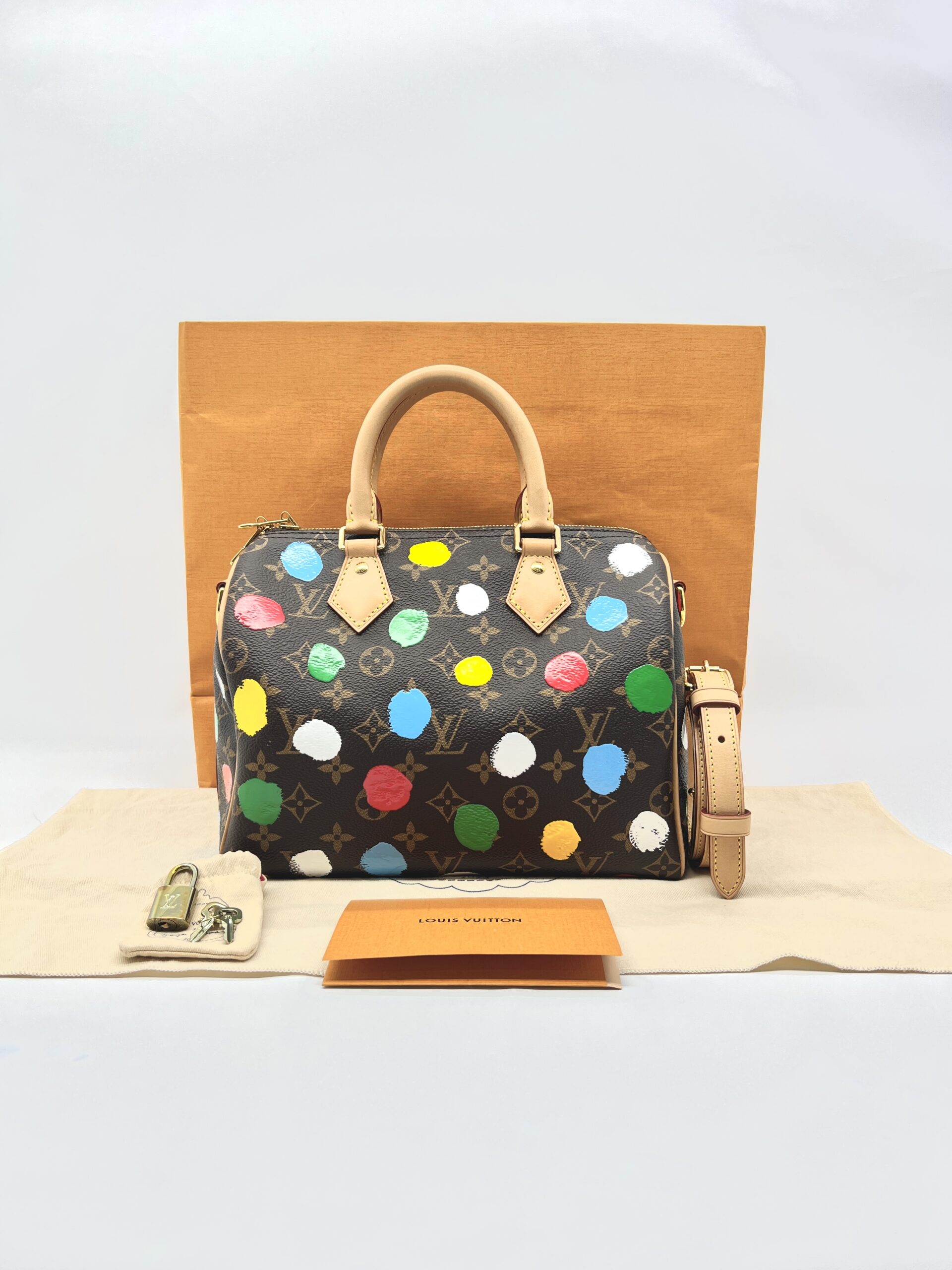 Louis Vuitton Speedy Bandou 25 Monogram Infinity Dots Yayoi Kusama