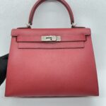 Hermes Kelly 28 Epsom Rouge Casaque PHW