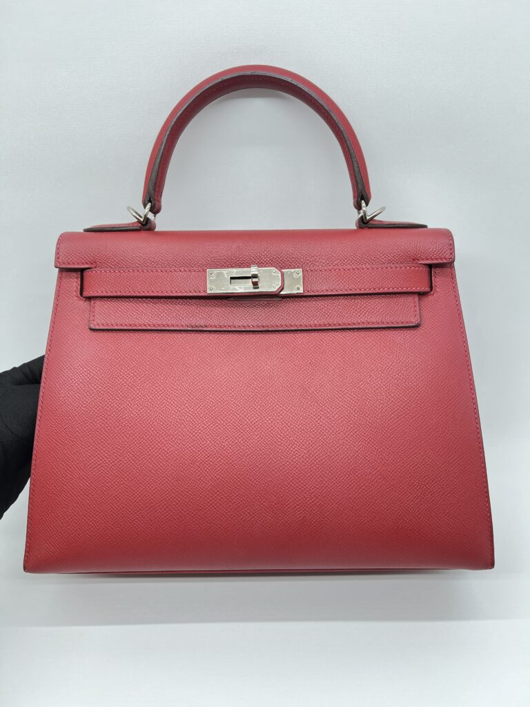 Hermes Kelly 28 Epsom Rouge Casaque PHW