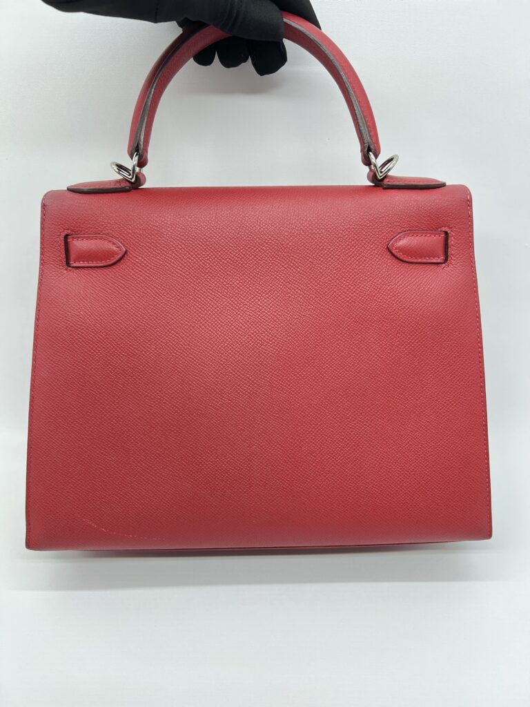 Hermes Kelly 28 Epsom Rouge Casaque PHW
