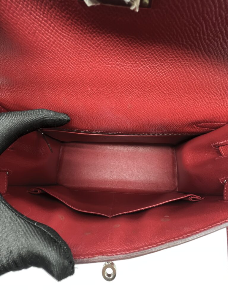 Hermes Kelly 28 Epsom Rouge Casaque PHW
