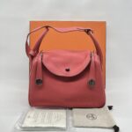 Hermes Lindy 30 Clemence Rouge Bougainvillea PHW