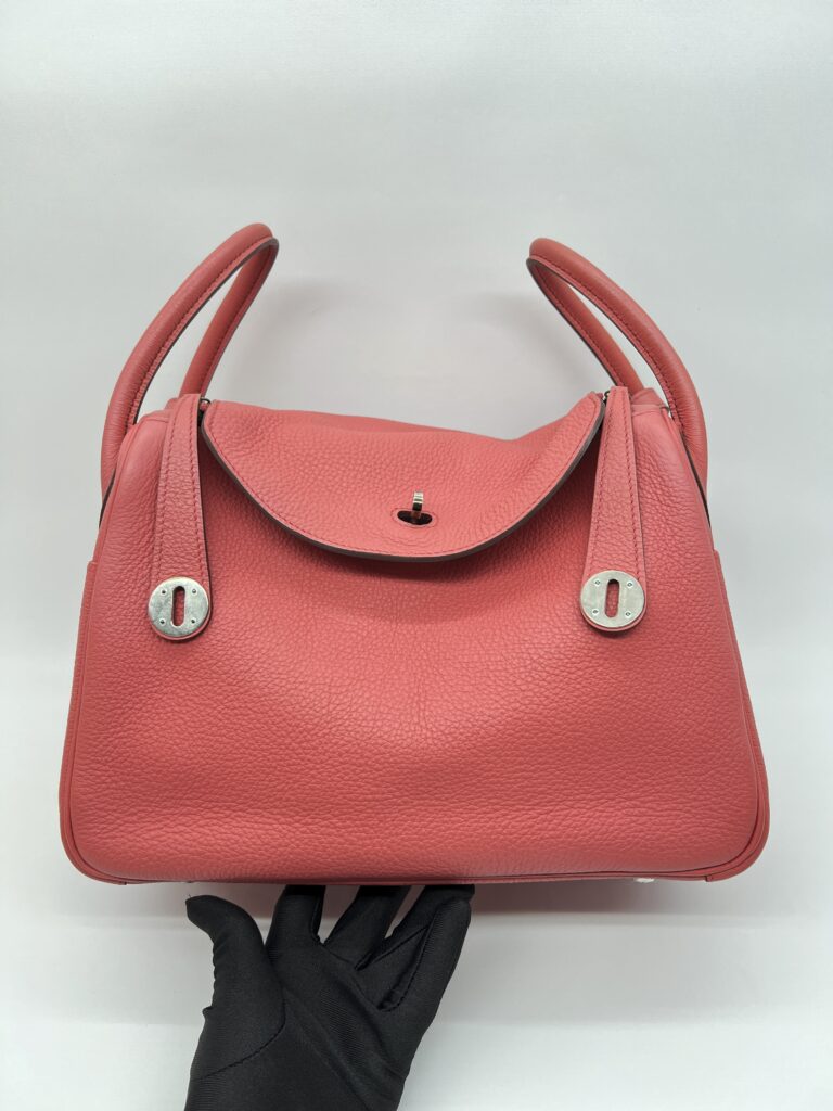 Hermes Lindy 30 Clemence Rouge Bougainvillea PHW
