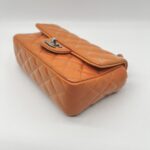Chanel Mini Rectangle Patent Orange SHW