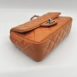 Chanel Mini Rectangle Patent Orange SHW